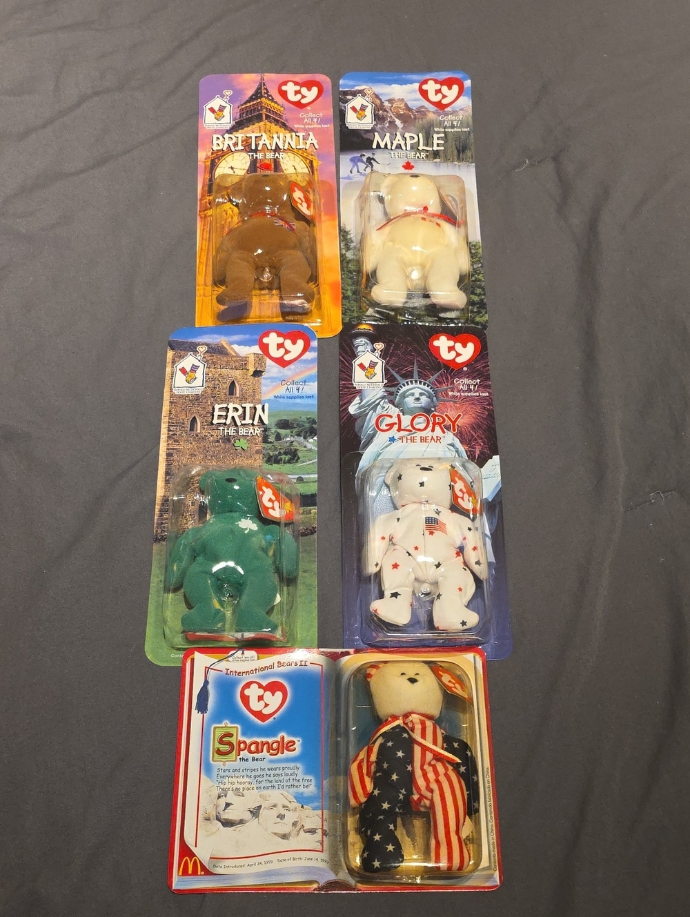 Ty Plush Beanie Babies International Collection New In Package
